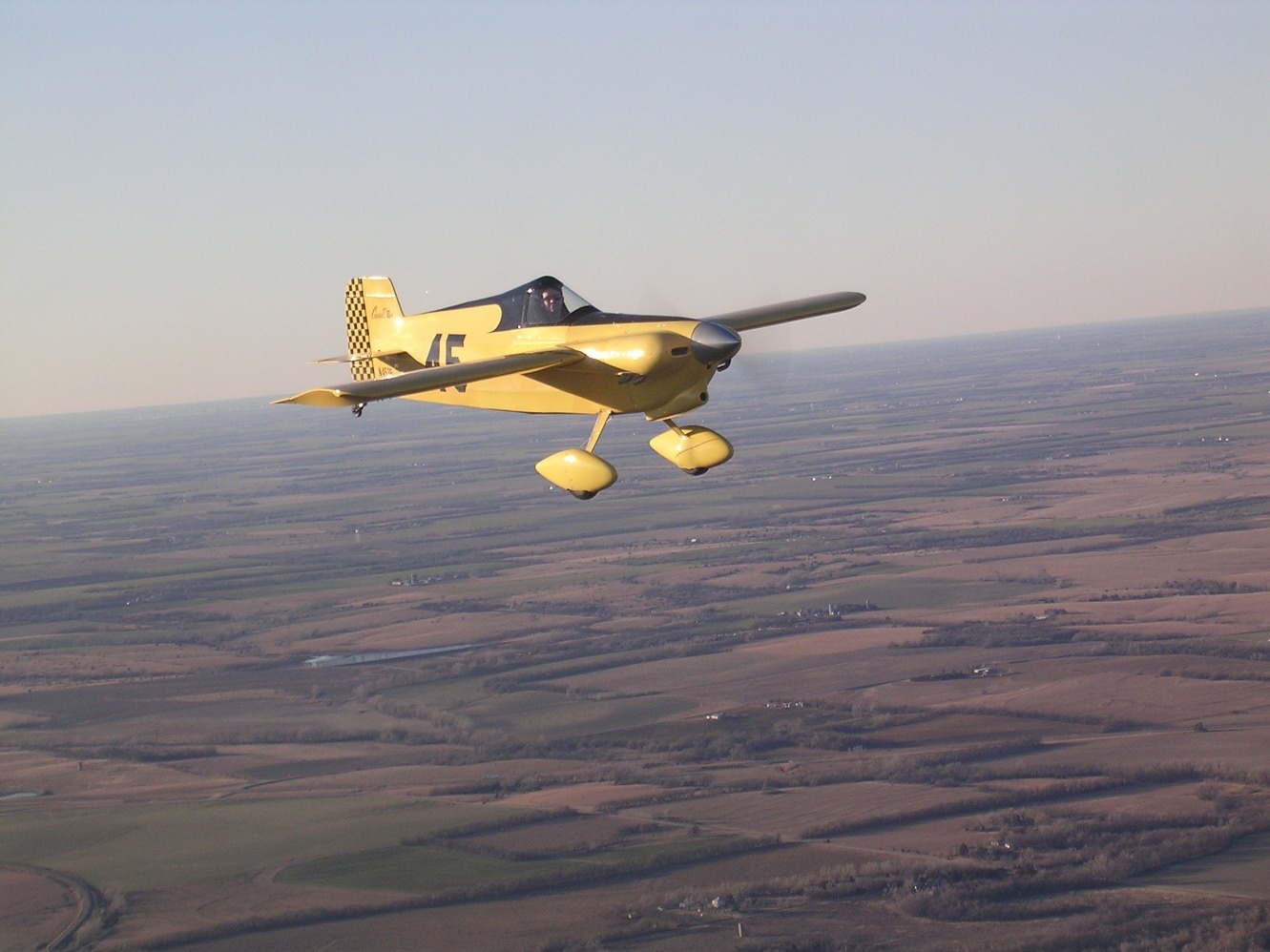 Jon flying my Cassutt - a good day